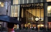 Police stand guard outside the Trump Tower in New York, the United States, July 27, 2018.