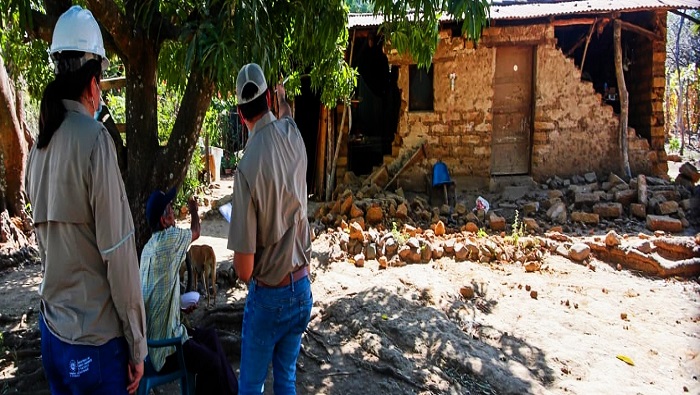 Los movimientos en el territorio salvadoreño dañaron unas 800 viviendas, mientras otras 276 registraron afectaciones menores.