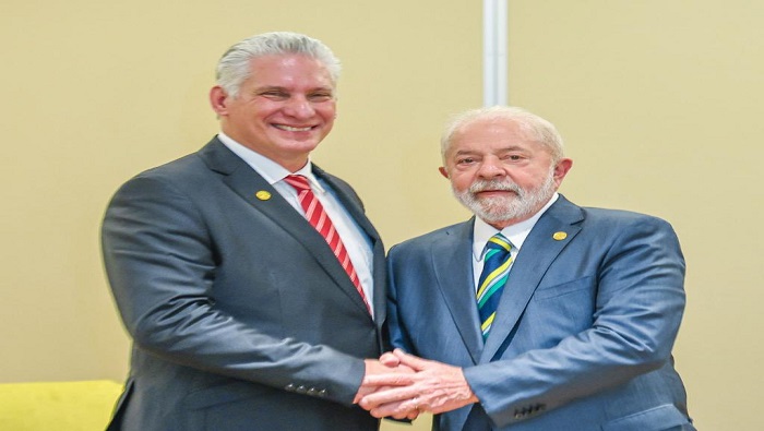 Esta fue la primera reunión entre Díaz-Canel y Lula desde que este último asumiera la Presidencia de la nación suramericana el pasado 1 de enero.
