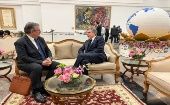 Mexican Foreign Affairs Minister Marcelo Ebrard (L) and U.S. Secretary of State Antony Blinken (R), New Delhi, India, March 2, 2023.