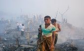 El siniestro destruyó o dañó 2.000 refugios, dejando en el desamparo a más de 12.000 refugiados rohingyas. 