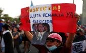 Las protestas se han desarrollado en Perú desde diciembre pasado y entre las exigencias está la renuncia de Boluarte, así como el cierre del Congreso.