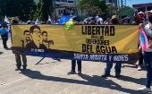 Las organizaciones salvadoreñas sostienen que “Santa Marta y ADES jugaron un rol importante en la lucha ambiental que logró la aprobación de la Ley de Prohibición de la Minería Metálica en marzo de 2017.