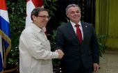 Rodríguez reiteró su agradecimiento a Suiza por el apoyo a la resolución que Cuba presenta cada año en la Asamblea General de la ONU contra el bloqueo impuesto por EE.UU.