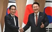 La cooperación entre Japón y Corea del Sur es necesaria para la paz y la prosperidad mundiales, dijo el presidente surcoreano Yoon Suk-yeol 