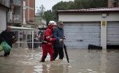 En Faenza, Forlì y Rávena continúan los rescates de las personas que se quedaron atrapadas en sus casas o se refugiaron en los techos.