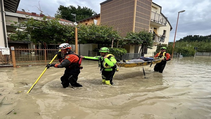 Las autoridades de Emilia-Romaña pormenorizaron que más de de 4.800 personas han sido evacuadas hacia oficinas habilitadas por la municipalidad.