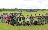 Indigenous people and soldiers get ready to search for the missing teenagers, May 22, 2023.