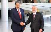 Venezuelan President Nicolas Maduro (L) & Brazilian President Lula da SIlva (R)