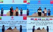 Agreements signing ceremony in Myanmar. Jun. 9, 2023.
