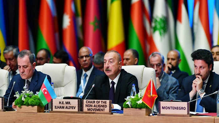 Por decisión unánime de los países del MNOAL, Azerbaiyán asumió la presidencia del bloque para los años 2019-2022, lo cual fue prorrogado por un año más.