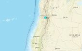 El temblor ocurrió en la zona central del país suramericano, entre las regiones de Coquimbo y O’Higgins.