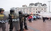 Así reprime la Policía peruana protestas contra Gobierno de Boluarte