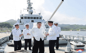Kim Jong-un visitó la 2da Flotilla de Buques de Superficie de la Flota del Mar del Este de la Armada del Ejército Popular de Corea.