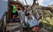 Damage caused by Hurricane Idalia in Florida, Aug. 31, 2023.