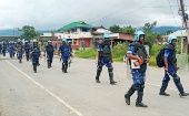 Police deployment in Manipur, India, Oct. 5, 2023.