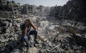 Destruction caused by Israeli bombings in Gaza, Nov. 1, 2023.