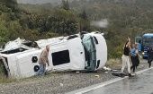 Las autoridades provinciales de Neuquén debieron suspender el transito de todo tipo de vehículos por el sitio del accidente.