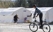 Tents to house earthquake survivors in Türkiye, 2023.