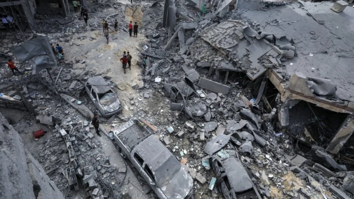 Según el Ministerio de Sanidad de Gaza, desde el pasado 7 de octubre han muerto 14.100 palestinos en la Franja.