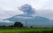 El estallido del Maraí fue captado por residentes de poblaciones cercanas, que compartieron vídeos de la columna de humo que expulsó el volcán.