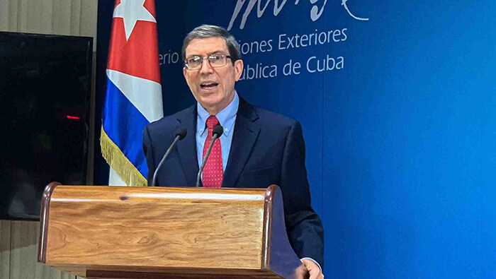 El canciller Bruno Rodríguez también expresó la solidaridad del gobierno y pueblo cubano a los venezolanos.