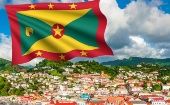 An image of Grenada with its national flag.