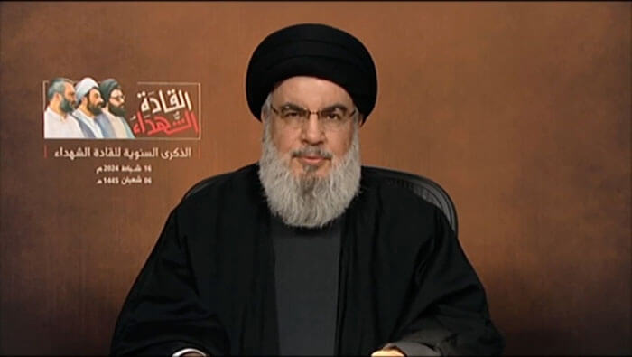 El líder de Hezbolá enfatizó que el movimiento no puede tolerar la cuestión de dañar a los civiles, y que Tel Aviv debe entender que se ha excedido.
