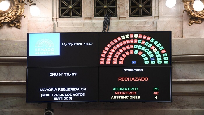 El Gobierno de Javier Milei sufre el segundo revés legislativo a menos de tres meses de iniciada su gestión.