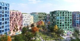 The Grüne Mitte housing project in Düsseldorf, Germany.