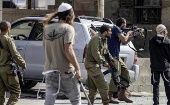 Israeli settlers attacking Palestinians with firearms, March 22, 2024