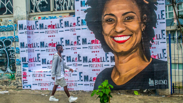 Marielle Franco y su chofer Anderson Gomes fueron asesinados en 14 de marzo de 2018 en Río de Janeiro.