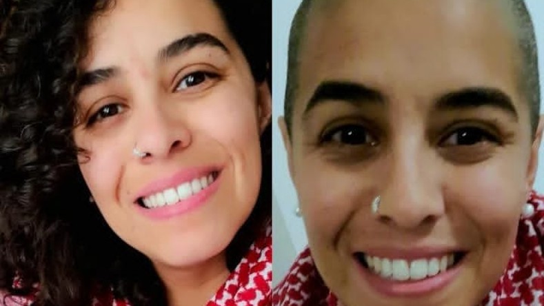 Las mujeres de la acción dicen desechar su cabello para denunciar el despojo de la vida que sufre el pueblo palestino. 