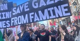 This is the eleventh protest in London claiming a ceasefire in Gaza.