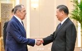 Serguei Lavrov and Xi Jimping, April 9, 2024