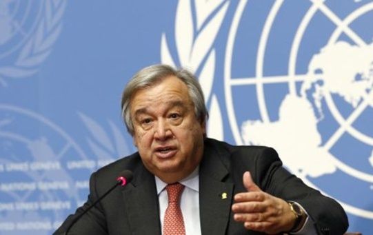 UN Secretary Antonio Guterres. 