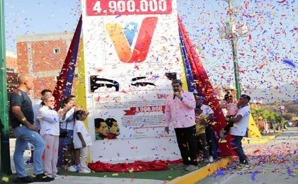 El hito 4.900.000 de la Gran Misión Vivienda Venezuela (GMVV) se encuentra en el urbanismo Parque Hábitat El Ingenio del municipio Zamora, estado Miranda.