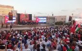 Miles de cubanos se congregaron este miércoles en la Tribuna Antiimperialista de La Habana para celebrar el Primero de Mayo, Día Internacional de los Trabajadores.