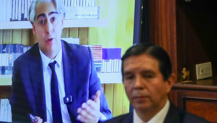 El chileno Marco Enríquez-Ominami participó mediante una videoconferencia y dijo que el juicio en el que se le condenó a Glas no tuvo un debido proceso.