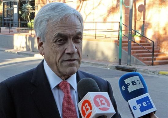 Sebastián Piñera, representante del partido Chile Vamos. Foto EFE