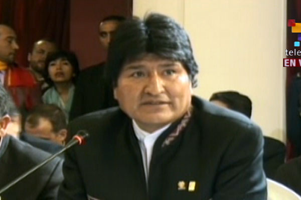 Evo Morales: Es un derecho defendernos internacionalmente. (Foto: teleSUR)