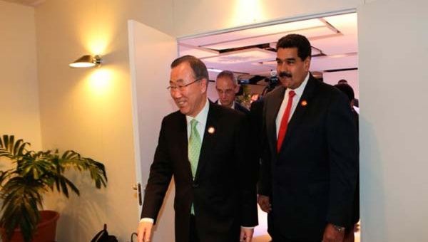 Maduro y Ban compartirán también con organizaciones sindicales y campesinos (Foto:Archivo) 