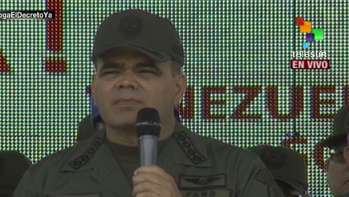 La defensa militar de Venezuela agradeció el respaldo de América Latina ante el decreto de Obama