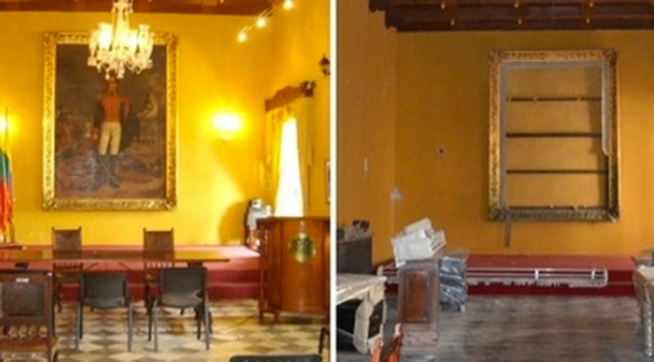 El robo ocurrió entre los días 15 y el 22 de mayo pasado, cuando la pintura fue sustraída del edificio de la Gobernación de Bolívar en la ciudad de Cartagena.