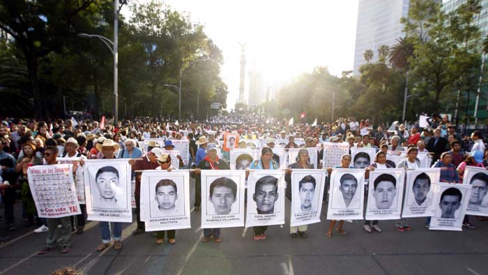 Los 43 estudiantes normalistas desaparecieron el pasado 26 de septiembre de 2014.