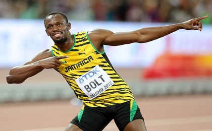 Bolt ostenta el récord mundial de los 100 metros planos con 9,58 segundos, y de los 200 con 19,19.