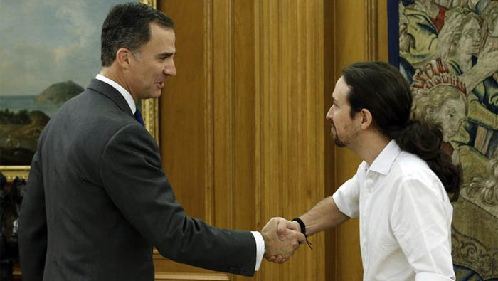 Pablo Iglesias se reunió con Felipe VI