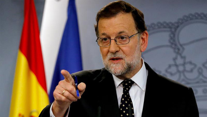 El actual presidente del Gobierno español, Mariano Rajoy, mantiene una mayoría absoluta en su contra.