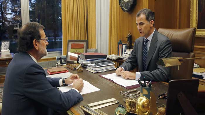 Felipe VI se reunirá el martes con Mariano Rajoy y Pedro Sánchez