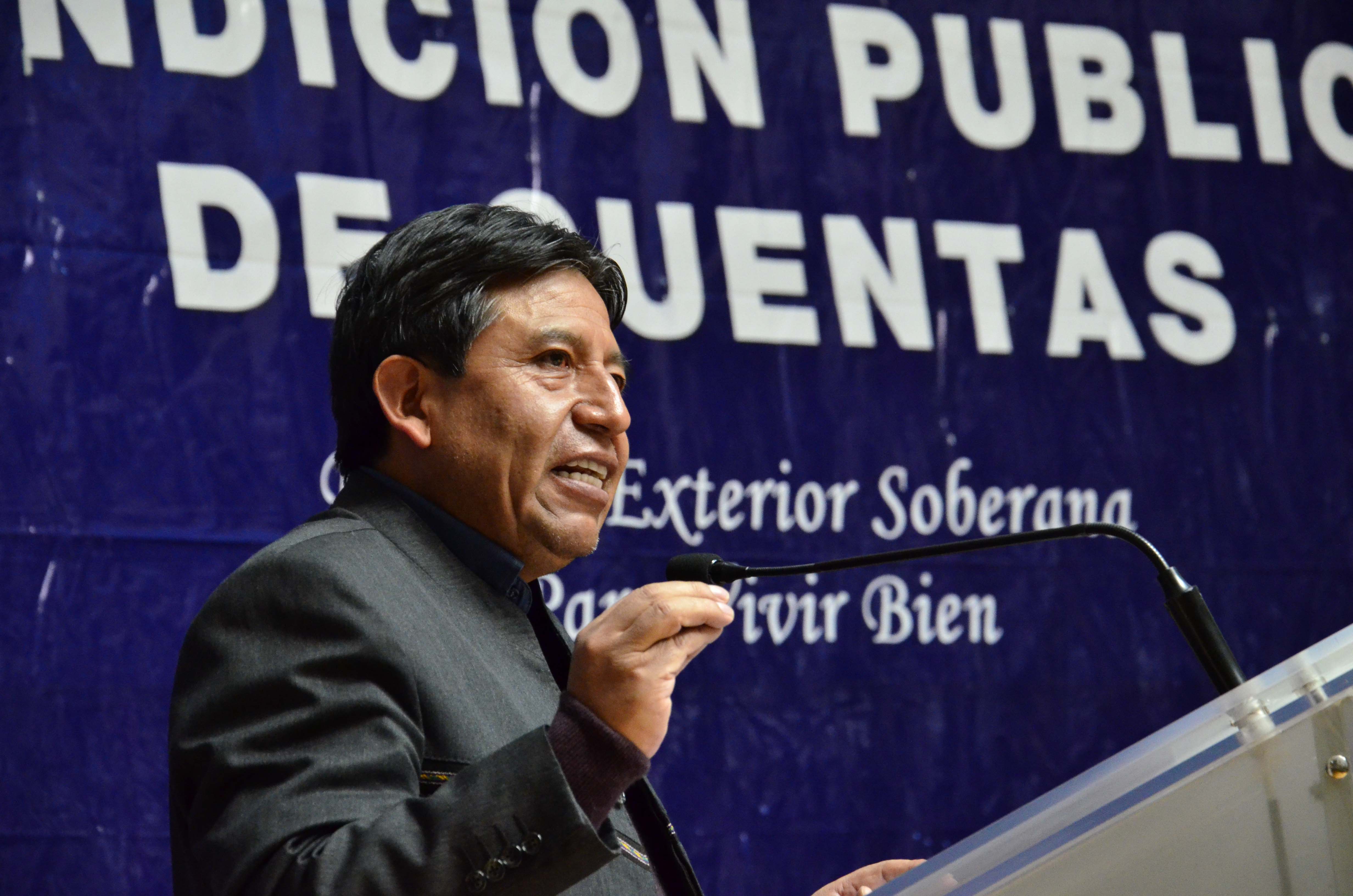 Choquehuanca destacó el apoyo internacional en la causa boliviana.